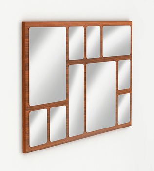 Wudville Wood Acrylic Mirror, for Wall Decoration