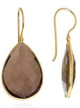 925 Silver smokey quartz drop earring, Occasion : Anniversary, Engagement, Gift, Party, Wedding