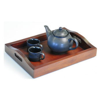 Solid Wood Tray for Serving Tea Pot