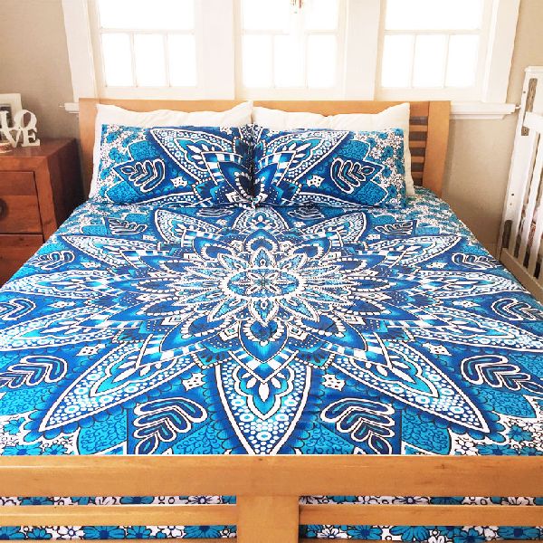 Double size bed cover Handmade bed sheet