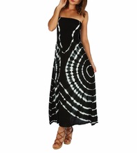 Casual Women\'s Wear Rayon Tie Dye Tube Maxi Dress In Wholesale Rate