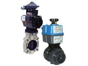BALL VALVE PVC WITH ELECTRIC ACTUATOR CEPEX