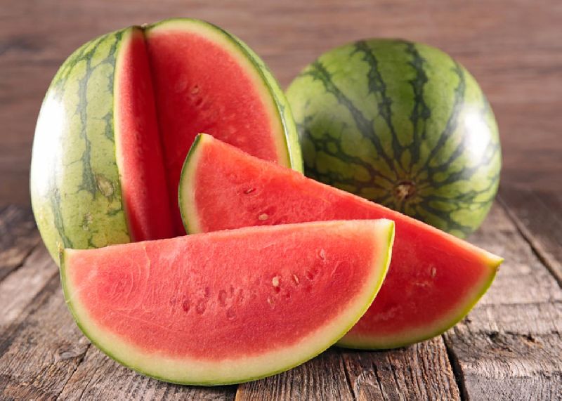 Ovel round Fresh Watermelon
