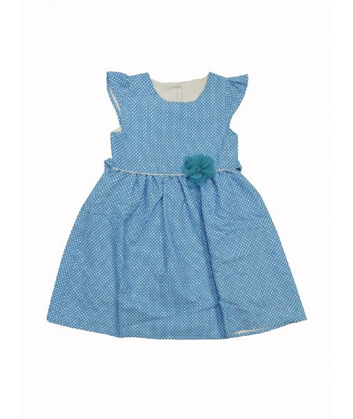 KIDS WHITE DOT FROCK