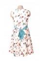 WOMEN COLORFUL BUTTERFLY PRINT DRESS