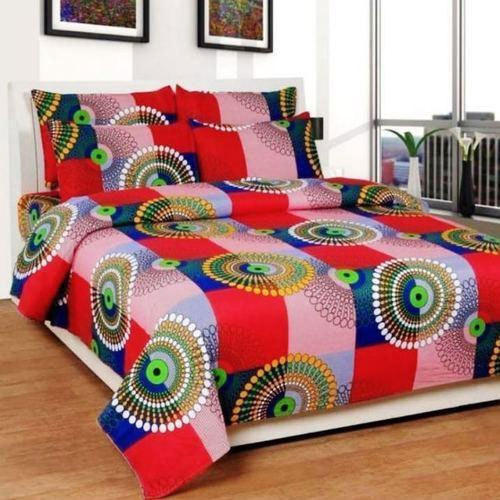 Designer Print Double Bed Sheet, Size : 90 x 90