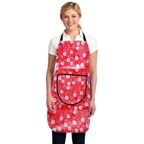 Floral Print Cooking Apron