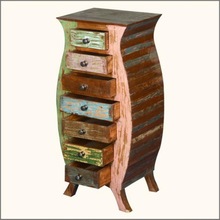 Vintage Wooden 5 Drawer Chest, for Living Room Cabinet