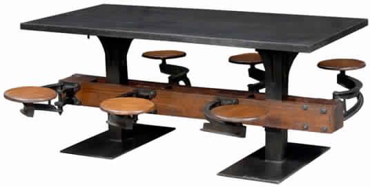 Modern And Unique Industrial Table