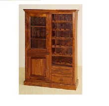 Wooden bottle holder bar cabinet furniture