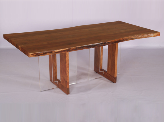 Wooden Live Edge Dining Table