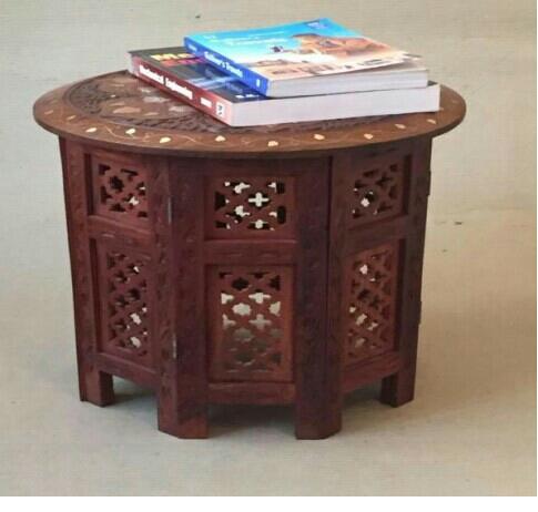 wooden hand carved royal table