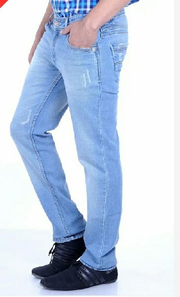 Mens Relaxed Fit Denim Jeans