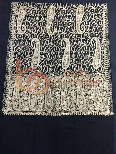 Wool Kashmiri Ari Embroidery Shawl, Style : Stole