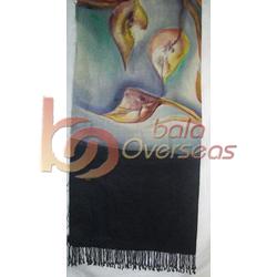 Pure Woolen Wool Printed Shawls, Style : Stole