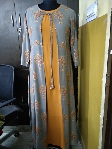 Cotton Plain Ladies Shrug Kurti, Available Size : M, Xl