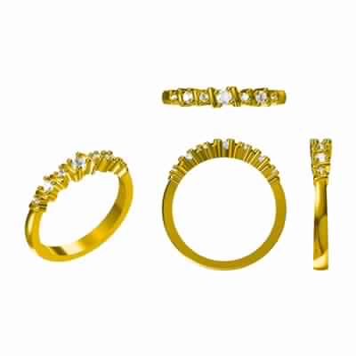 3D File CAD Design Band Ring