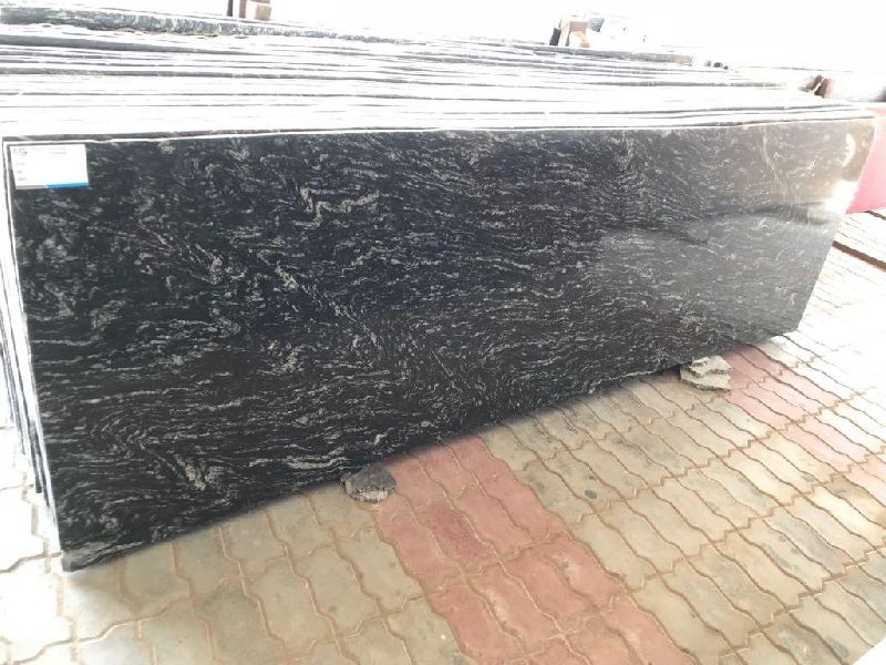 Polished Black Granite Slabs, for Flooring, Countertop, Wall Tiles, Size : Multisizes