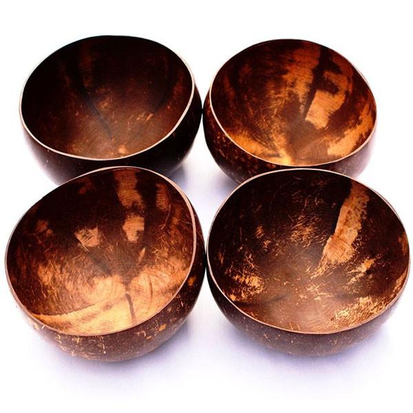 Non Polished Coconut Shell Bowls, for Making Hadicrafts, Size : 2.5inch, 2inch, 3.5inch, 3inch, 4inch
