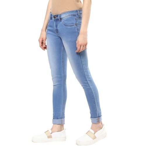 Plain ladies denim jeans, Occasion : Casual Wear