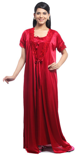 100% Cotton Plain Ladies Nightgown, Size : M