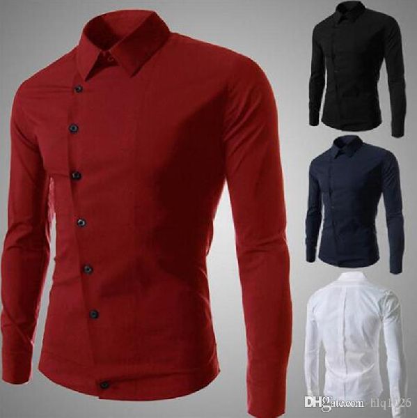 Cotton Plain Mens Designer Shirt, Feature : Anti-Shrink, Anti-Wrinkle, Breathable, Quick Dry