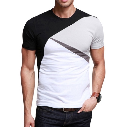 Mens Round Neck Cotton T-shirt, Size : L, XL