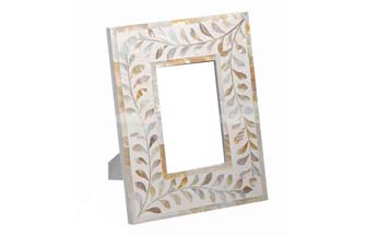 Mother of Pearl Photo Frame, Pattern : Printed