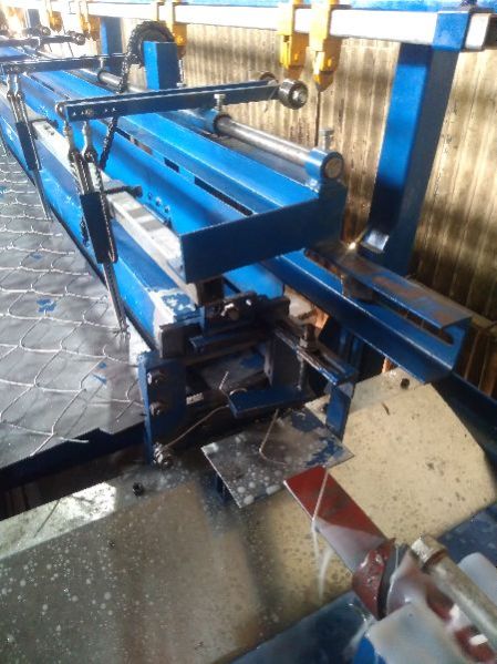 Steel Polished Automatic Chain Link Fence Machine, Color : Grey