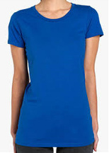 Plain Ladies Dark Blue T-Shirt, Size : M, XL
