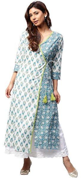 Ethnic Motifs Straight Cotton Kurta