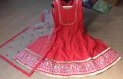 Chanderi Anarkali Designer Silk Suits