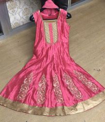 Chanderi Silk Anarkali Suits for Ladies