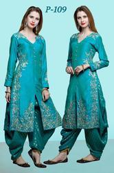 Ladies Designer Patiala Silk Suits