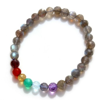 Faceted Beads Stretchable Bracelet, Gender : Men's, Unisex, Women's