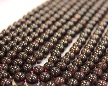 Natural Garnet Gemstone Loose Round Bead Strands