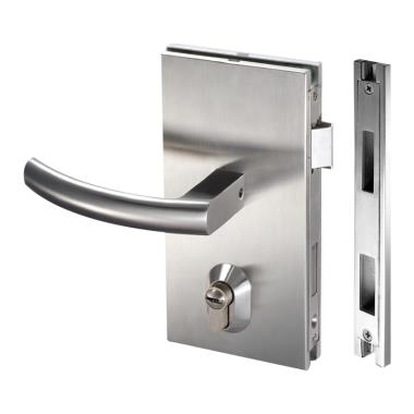 Glass Door Lock With Latch Bolt