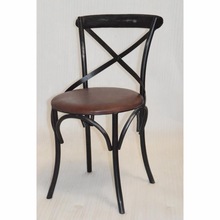 Leather Iron high quality bar chair