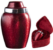 Beautiful Red Funeral Urns