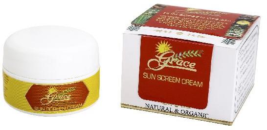 Sunscreen Cream, for Outer application, Size : 50 g