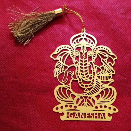 Ganesha Design Metal Bookmark