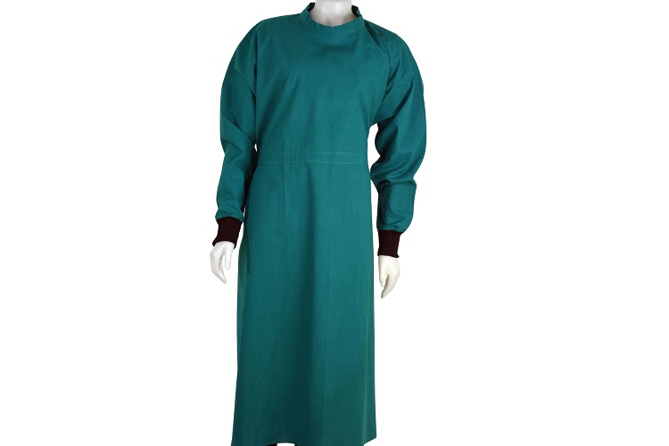 Full Sleeve Cotton Reusable Surgical Gowns, for Hospital, Medical, Size : XL, XXL