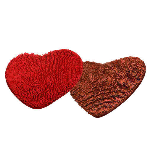 Heart Shaped Bath Mat, for Home, Hotel, Feature : Easy To Fold, Perfect Finish