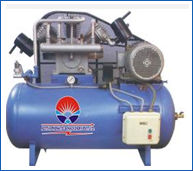 Lubricated Reciprocating Air Compressor Low Pressure
