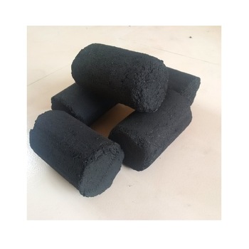 Coconut Shell Charcoal Briquettes, Color : Black