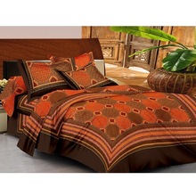 Double Bedsheet With 2 Pillow Covers, Size : 90X105 Inch