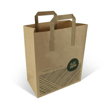 Custom Printed Takeaway Paper Bags, for Shopping, Color : Customized Color