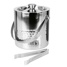 Stainless Steel Hammered Ice Bucket