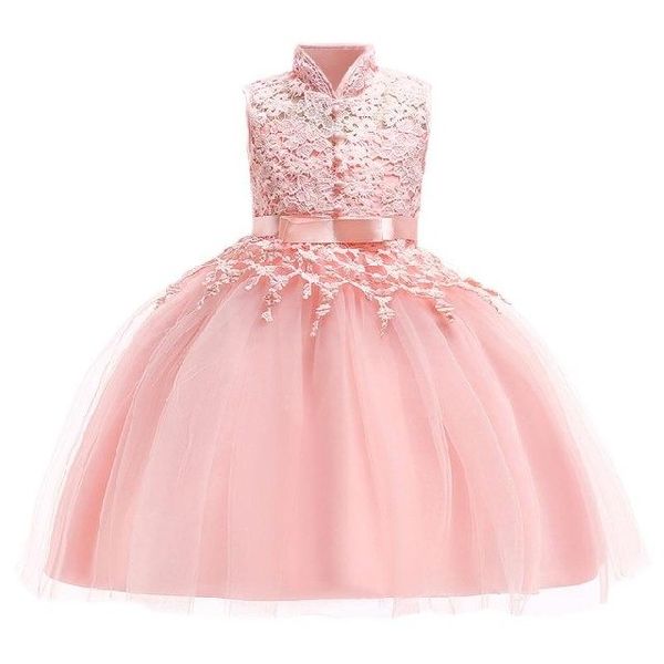 Chiffon Embroidered Girls Gown, Size : XL