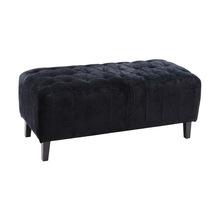 Velvet Upholstered Bench Table